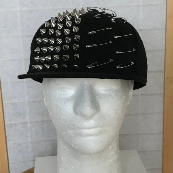 Punk Rock Other - Punk Rock snap back ball cap Studs safety pins